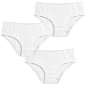 City Threads Girls Soft Cotton Brief 3-Pack - USA - Made - 1 of 4