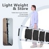 Syemin Ladders Light Folding Stool with Wide Anti-Skid Pedal, Strong Steel Ladder, Multi-purpose Folding Portable Ladder, White, 45.4"*35"*62.6" - 3 of 4