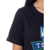 Ted Lasso Mens' TV Series Show Team Nightgown Sleep Pajama Shirt Crewneck Black - 3 of 4