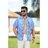 HAPPY BAY Men's Hawaiian Shirt Tops Pocket Party Summer - 3 of 4
