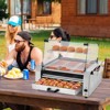 VEVOR Hot Dog Roller, 30 Hot Dog 11 Rollers, Stainless Steel Sausage Grill Cooker, 1950W Hot Dog Machine, Silver - 2 of 4