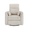 PAGED Corduroy Accent Chair Modern Swivel Lounge Chair Comfortable Reading Chair with 2 Matching Lumbar Pillows for Office - 2 of 4