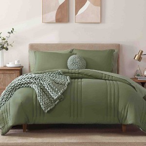 BAGOKIE 7 Pieces Bed in a Bag Comforter Set for All Season - 1 of 4