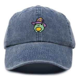 Dalix Sorcerer Frog Embroidered Cap Cotton Baseball Cute Cool Dad Hat Womens - 1 of 4