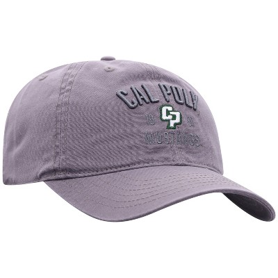 NCAA Cal Poly Mustangs Men's Skill Gray Garment Washed Canvas Hat