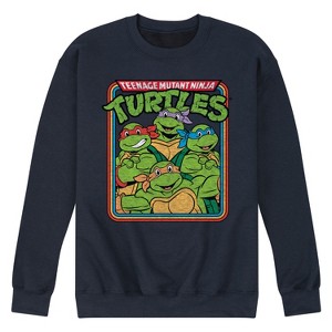 Men's - Teenage Mutant Ninja Turtles - TMNT Retro Group Graphic Fleece Sweatshirt - 1 of 4