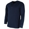 Knocker Men's Big & Tall Crewneck Henley Lounge Top - 2 of 3