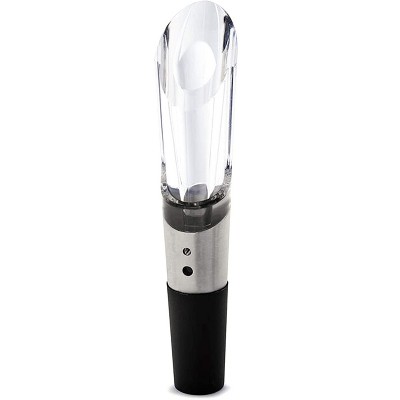 Metrokane Rabbit Wine Aerator and Pourer, Clear/Stainless Steel
