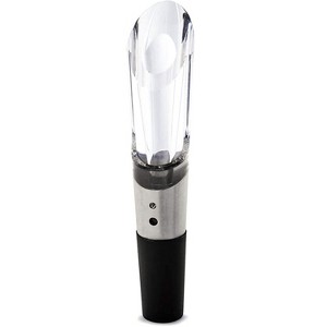 Metrokane Rabbit Wine Aerator and Pourer, Clear/Stainless Steel - 1 of 4