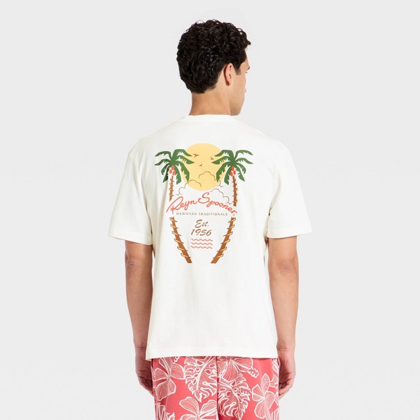 Camiseta gráfica de manga corta para hombre - Goodfellow & Co™ x Reyn Spooner Blanco 2