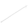 Haus of Brilliance Silver 1/2 Cttw Rose Cut Diamond Almond Shape Link Tennis Bracelet - 4 of 4
