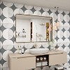 KIOTEE Rectangular Aluminum Alloy Framed and Tempered Glass Wall Bathroom Vanity Mirror in Matte Black - 2 of 4