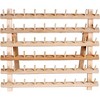 Dritz 4pc Wooden Thread Rack: Sewing & Braid Organizer, Plastic Tray, 13.1" Height, 15.75" Width, 5" Depth - 2 of 4