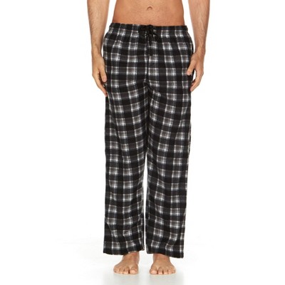 Microfleece Men’s PJ Plaid Pajama Pants with Pockets, Sizes Up to 3X