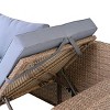Outdoor 6 Piece Furniture Set, All Weather PE Rattan Sofa Set with Chairs and Table, PE Rattan Chairs With Cushions-Coolbibila - 4 of 4