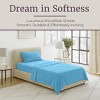 Hastings Home Sheet Set - Brushed Microfiber - Twin Size, 3 Pieces, Blue - 2 of 4