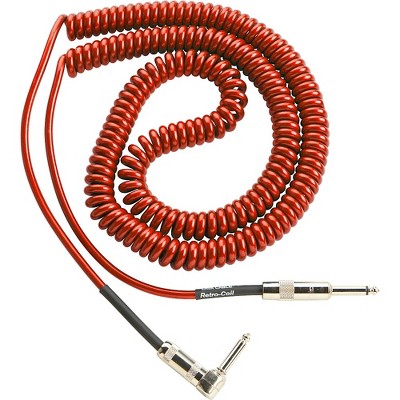 Lava Retro Coil 20-Foot Silent Instrument Cable Straight-Right Angle,