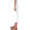 Alfred Dunner Womens Button Hem Denim Capri Pant - 4 of 4