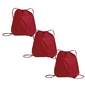 Port Authority Basic Drawstring Backpack (3 Pack) - 1 of 4