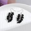 Attop Natural Tumbled Stones Earrings for Women, Reiki Healing Crystal Long Dangle Hook Eardrop - 4 of 4