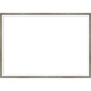 Amanti Art Lucie Silver White Framed Magnetic Dry Erase Board - 1 of 4