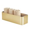 mDesign 3-Roll Steel Toilet Paper Storage Holder Soft Brass (25982) - 3 of 4