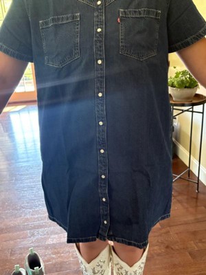 louisa short sleeve denim dress Levi's Women's Louisa Denim Dress