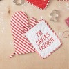 Totalee Gift Santa’s Fav Pot Holder & Oven Mitt Set of 2 Cotton Red - 2 of 2