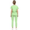 MediChic Womens 8-Pocket Scrubs Set- V-Neck with 4-Pocket Jogger Scrub Pants - 2 of 4