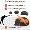 Boersma Camping Instant Pop Up Tent, 5/8 Person, Water Resistant Dome, Easy Setup for Camping Hiking and Outdoor, Portable with Carry Bag, 3 Season - 4 of 4