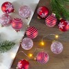 Northlight Set of 12 Red Glass Christmas Ornaments 1.75-Inch (45mm) - 2 of 4