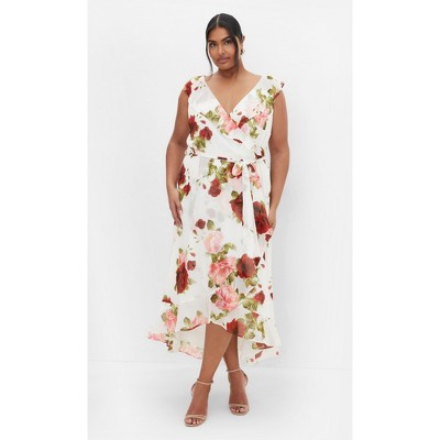 Women's Plus Size Ella Jane Maxi Dress - ivory | CITY CHIC
