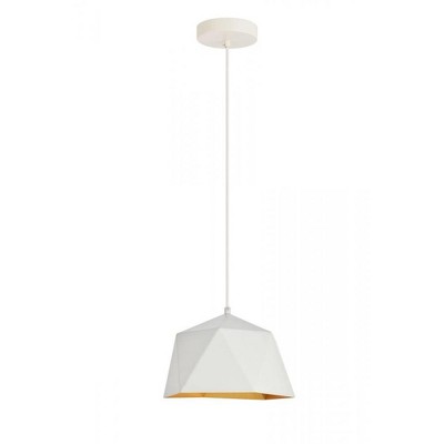 Elegant Lighting Arden Collection Pendant D10.2 H6.7 Lt:1 frosted white and Gold Finish