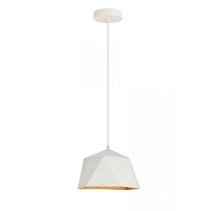 Elegant Lighting Arden Collection Pendant D10.2 H6.7 Lt:1 frosted white and Gold Finish - 1 of 4