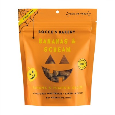 Bocce's Bakery Bananas and Pumpkin Dog Treats - 5oz