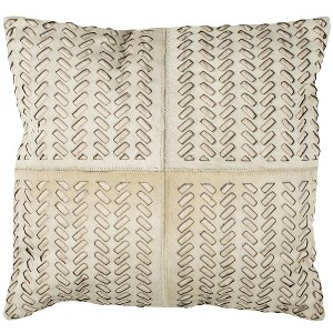 Dash Cowhide Pillow - Safavieh - 1 of 3