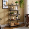 BestMassage 5-Tier  Storage Shelf with 1925LBS Capacity Industrial Organizer Rack for Home Garage and Office, Black - 2 of 4