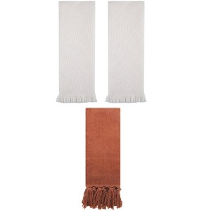 REGALWOVEN 3 Packs Cotton Soft Absorbent Boho Turkish Decorative Hand Towels - 1 of 4