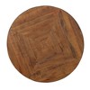 Treasure Trove Accents Cocktail Table Turner Natural/Black: Mango Wood Base, Iron Tabletop, 4-Leg Design - 4 of 4