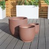 Moda Furnishings Indoor Outdoor Planter Pots (Set of 3) - 2 of 4