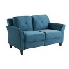 Lifestyle Solutions Harper Loveseat Blue Velvet - image 3 of 4