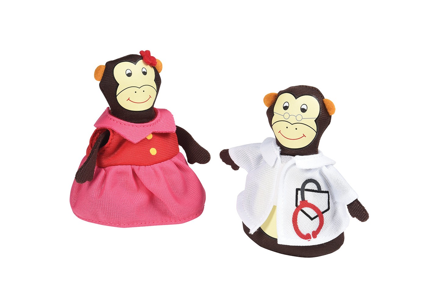 Детские куклы Cre8tive Minds Five Little Monkeys Storytelling Props – 8-Piece Fabric Counting & Rhyme Set Ages 3+ — фото 3