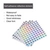 Unique Bargains Office Home Warehouse Self-Adhesive Reflective Sticker 10 Sheets - 3 of 4