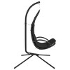 vidaXL Garden Swing Chair with Cushion Dark Gray Oxford Fabric&Steel - 4 of 4