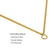 Unique Bargains Metal Wall Hanging Triangle Dream Catcher Rings Gold Tone 2 Pcs - 3 of 4