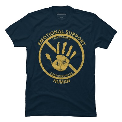 Men's Design By Humans Service Animal By TenkenNoKaiten T-Shirt