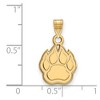 Black Bow Jewelry 14k Yellow Gold Northern Illinois Huskies NCAA Small Pendant - 2 of 3