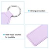 Unique Bargains PU Leather Keychain Blanks with Key Ring for DIY Laser Engraving 8 Pcs - 4 of 4