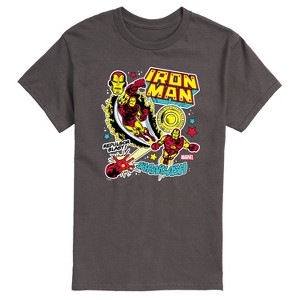 Men's - Marvel - Iron Man Sticker Style Short Sleeve Graphic T-Shirt - 1 of 4