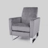 Christopher Knight Home Brightwood Modern Press-Back Recliner Gray : Upholstered Accent Chair, Steel Legs, Wood Frame - 2 of 4